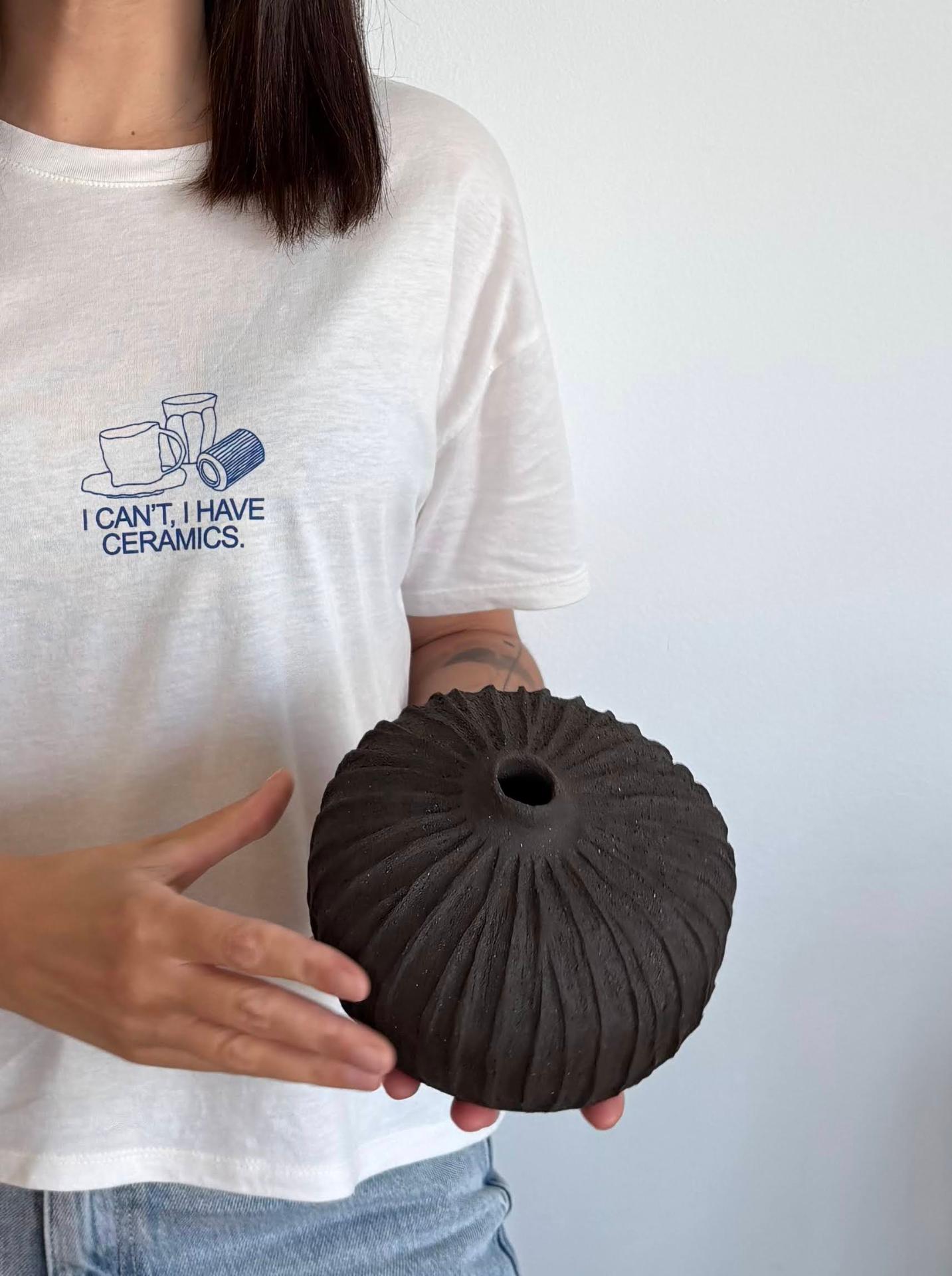 Carved Lava Vase